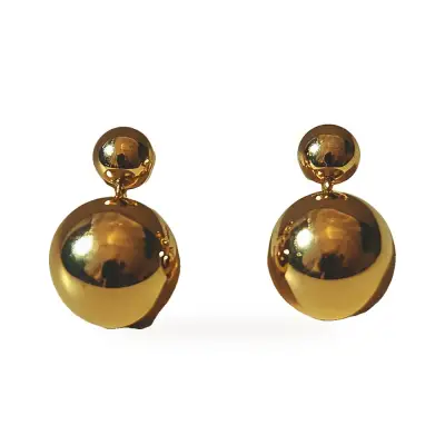 گوشواره طلا توپی